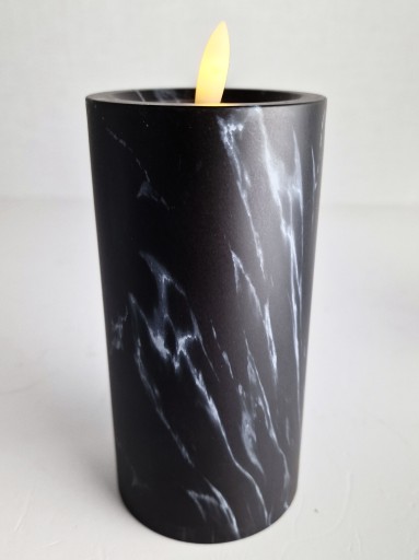 ŚWIECA LED WKŁAD DO ZNICZY WKŁADY ZNICZ 15CM BLACK ŚWIECZKA NA BATERIE