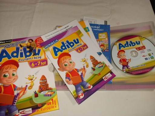 Adibu I Read and Count 6-7 лет ПК MINIBOX ПОЛЬСКАЯ ВЕРСИЯ НОВАЯ