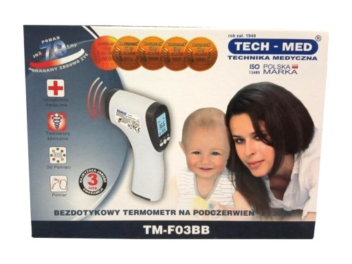 TECH-MED Медицинский термометр Бесконтактный