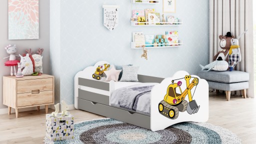 ДЕТСКАЯ КРОВАТЬ С ЯЩИКОМ MOBI 160/80 - СИНИЙ