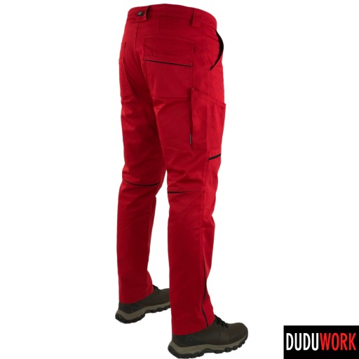 Рабочие брюки DuduWork, красные, длинный размер. 48