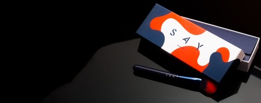 Syntetyczny Pędzelek do nakładania Różu BRONZERA makijażu makeup NR 9 SAY