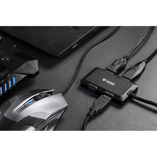 Зарядный концентратор YENKEE с 4 USB-портами YHB 4341BK,