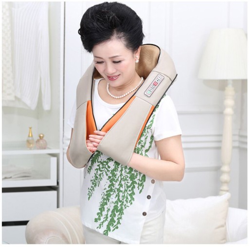 Массажер для шеи и спины OMNA 3D Shiatsu, подарочная коробка, 2 зарядных устройства