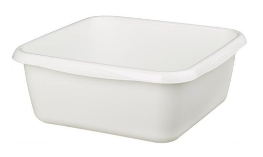 MISKA KUCHENNA KWADRATOWA UNIWERSALNA KREMOWA 4,5L