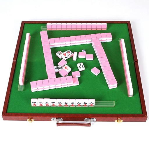 Portable Mini Mahjong Table Activity Game