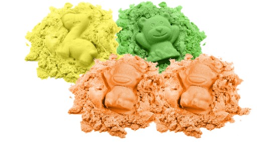 BibiMoon Kinetic Sand 4 кг Формы для песочницы Набор для бассейна