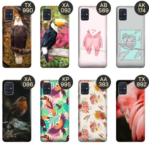 ETUI DO SAMSUNG GALAXY A51 5G WZORY PTAKI PTAK PAPUGA KOLIBER OBUDOWA CASE