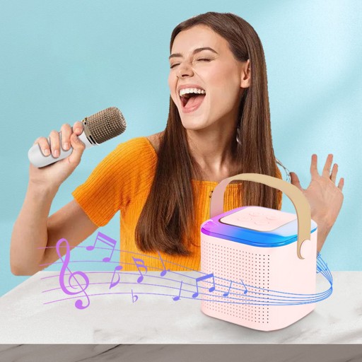 Mini Karaoke Machine Portable Microphone Sound