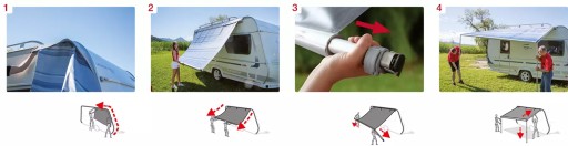 MARKIZA FIAMMA CARAVANSTORE XL SZARA ROYAL GREY 310 cm