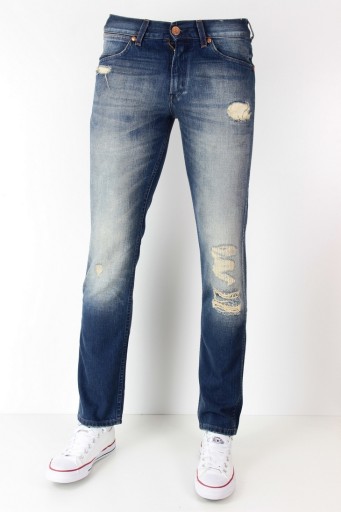 ДЖИНСЫ WRANGLER GREENSBORO ПРЯМЫЕ ДЫРКИ_ W38 L30