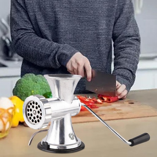 Ручная металлическая мясорубка Мясорубка