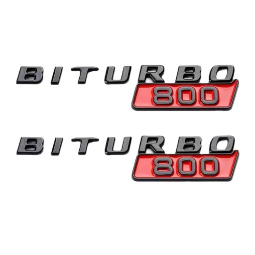 2 шт. 3d ABS Biturbo 700 800 900 логотип автомобильное крыло эмблема значок наклейка для меня