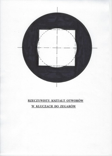 KLUCZ do zegara mechanicznego kwadrat 3,5 MM DCD