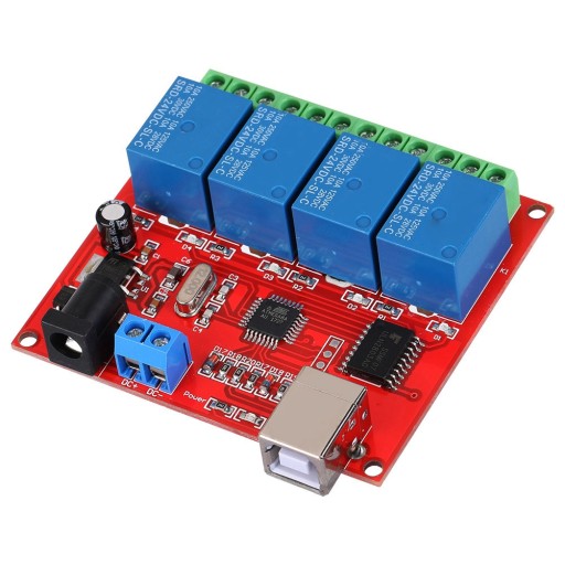 4-kanałowy komputer 24 V USB inteligentny kontroler przełącznika PC moduł napędu przekaźnika np