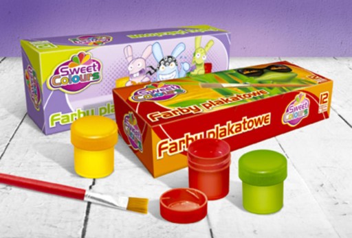 Краски для плакатов Sweet Colors 12 цветов 20мл