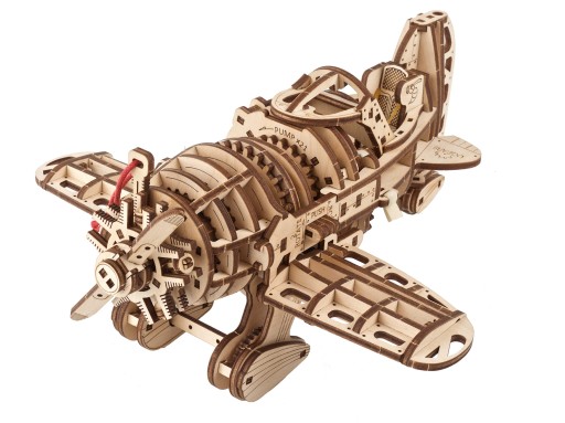 Деревянный 3D-пазл Mad Hornet uGEARS Самолет