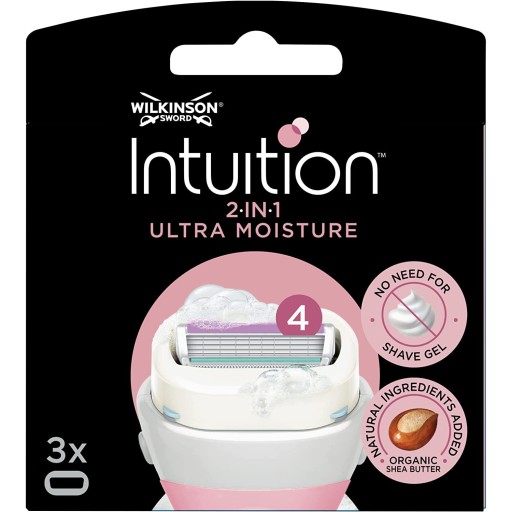 6 стержней для сверхвлажных ножей с маслом ши WILKINSON Intuition 2 в 1