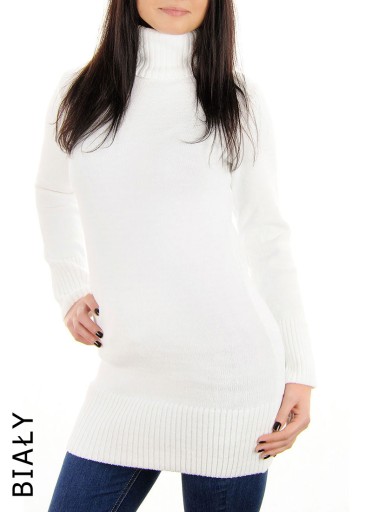 ЖЕНСКИЙ ДЛИННЫЙ ТЕПЛЫЙ СВИТЕР ДЛЯ ГОЛЬФА, КРАСНЫЙ, L XL
