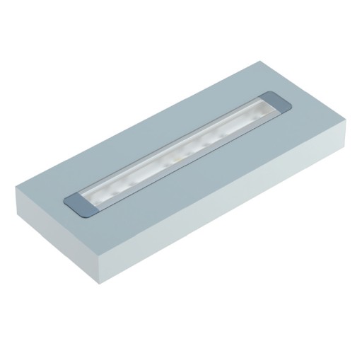PROFIL DO TAŚMY LED aluminiowy G + KLOSZ 2m BIAŁY