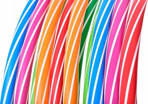 Набор обручей 10 шт., диаметр 90 см. Игрушка-обруч HULA HOOP.