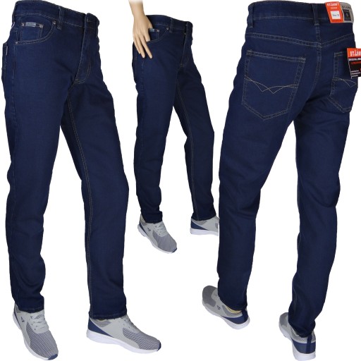 Spodnie Jeans męskie 36/32 S'TEM stretch granatowe Klasyczne Różne Rozmiary