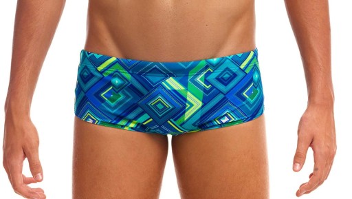Мужские плавки Funky Trunks Help Me Rhombus - Sidewinder XL (UK38)
