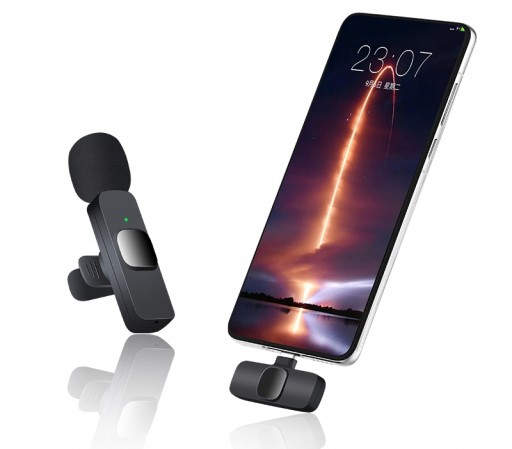 БЕСПРОВОДНОЙ СВЯЗНОЙ МИКРОФОН USB-C + АДАПТЕР ДЛЯ IPHONE 2 ШТ!!!