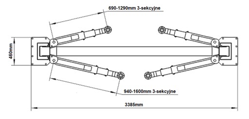 4T TQ0001 Двухколонный подъемник Click System