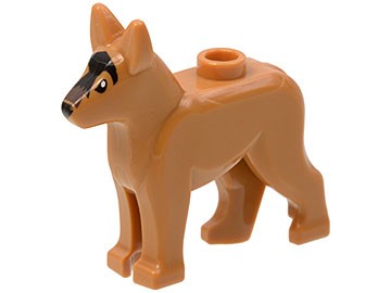 LEGO ФИГУРКИ 92586pb01 СОБАКА НЕМЕЦКАЯ ОВЧАРКА НОВАЯ