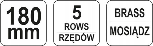 YATO SZCZOTKA DRUCIANA DRUT MOSIĘŻNY 5 RZĘDÓW