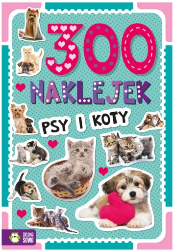 КНИГА С 300 НАКЛЕЙКАМИ для детей КНИГА НАКЛЕЙКОВ ДЛЯ СОБАК и КОШЕК