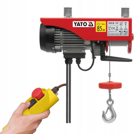 ЛЕБЕДКА ЭЛЕКТРИЧЕСКАЯ ТРОСОВАЯ 250кг YATO