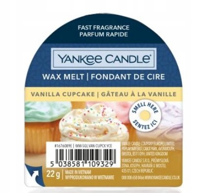 Yankee Candle Vanilla Cupcake ароматизированный воск 22 г