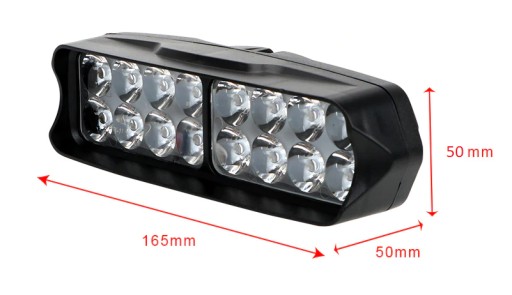 ГАЛОГЕННАЯ ФАРА 16x LED МОТОЦИКЛОВЫЙ МОТОР