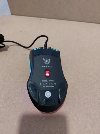 Проводная игровая мышь, подсветка, черная Onikuma CW905