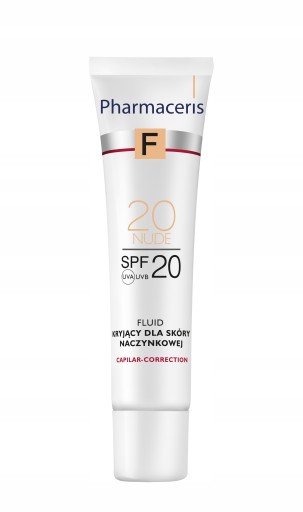 Pharmaceris F 20 NUDE fluid kryjący sk. naczynkowa SPF20 30 ml
