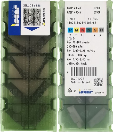Вставки GRIP 4004Y IC908 ISCAR
