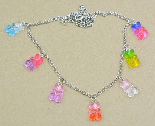 Łańcuszek cieniowane MISIE 7 żelki Haribo 50+5cm