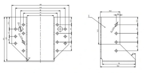 СОЕДИНИТЕЛЬ КРОНШТЕЙНА БАЛКИ WB14 60x100 СЕРТИФИКАТ