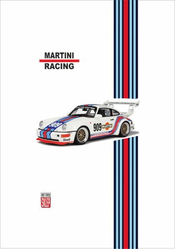 Постер Porsche Martini Racing 911, формат А3