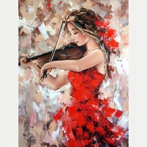 HAFT DIAMENTOWY Kobieta DIAMOND PAINTING Obraz 5D Wyklejanka Diamentowa