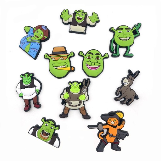 Przypinka Shrek do Crocs klapków butów telefonu torebki plecaka torby