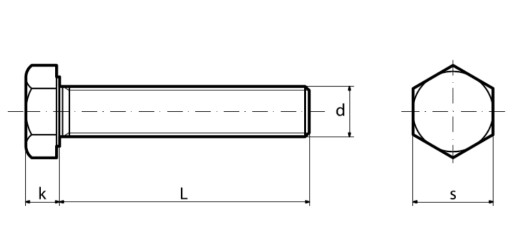 Винт M10x55 Гайка M10 Шайба Fi10 OC 10 шт.