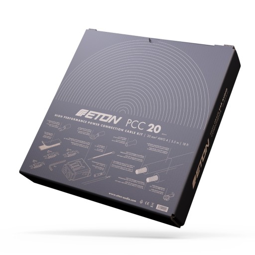 Комплект силовых кабелей Eton PCC20 для усилителя PURE COPPER OFC 20 мм2