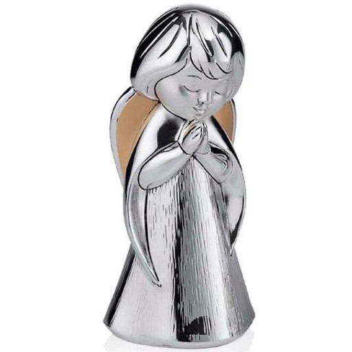 Figurka aniołka na prezent na chrzest dekoracyjna H 10 cm