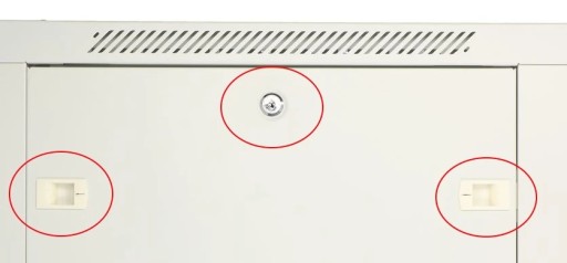 Стоечный шкаф 12U 600x450 ASP 19 дюймов Серая настенная сплошная дверь