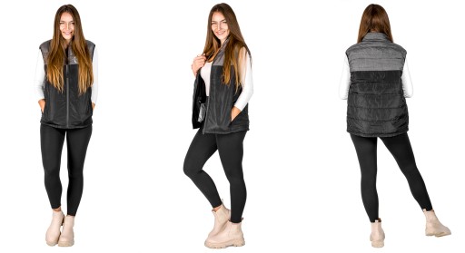 BEZRĘKAWNIK PODGRZEWANY JAZDY KONNEJ KAMIZELKA OCIEPLANA PLUS SIZE XXL