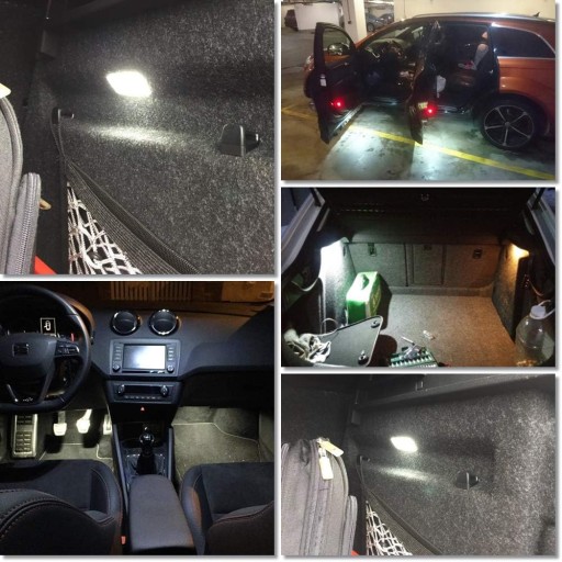 СВЕТОДИОДНАЯ ПОДСВЕТКА САЛОНА АВТОМОБИЛЯ AUDI VOLKSWAGEN GOLF