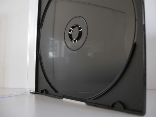 Pudełka CD x 1 SLIM na płyty czarne HQ 50 szt